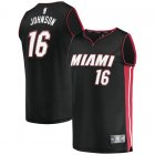 Camiseta James Johnson 16 Miami Heat Icon Edition Negro Hombre